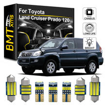BMTxms 16Pcs Canbus For Toyota Land Cruiser Prado 120 J12 LED Interior Dome Map Light License Plate Lamp 2002-2009 2024 - buy cheap