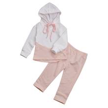 Emmababy-ropa con capucha para niñas pequeñas, Tops, abrigo, pantalones largos, chándal, trajes AU 2024 - compra barato