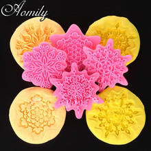 Aomily Lace Silicone Molds Cake Mold Cookie Cutter Biscuit Fondant Chocolate Mold Cake Kitchen Baking Tool Cake Cookie Mold Set 2024 - buy cheap