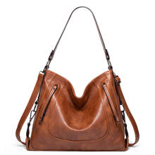 Luxury handbags women bags designer oil wax leather handbags band ladies shoulder bag tote vintage crossbody bags for 2021 C1647 2024 - buy cheap