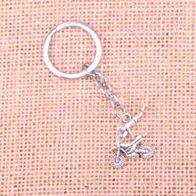 20pcs motorcycle motorcross Keychain 25*25mm Pendants Car Key Chain Ring Holder Keyring Souvenir Jewelry Gift 2024 - buy cheap