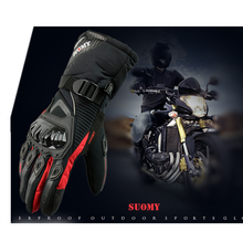SUOMY 100% Waterproof Windproof Motorcycle Gloves Heated Thermal Cotton Lining Motorcycle Riding Glove Winter Warm Moto Gloves 2024 - buy cheap