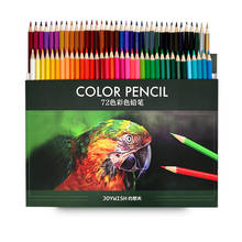 Lápis de madeira coloridos 12/18/48/72 cores, lápis de cor a óleo para pintura artística, para desenho escolar, material de arte 2024 - compre barato