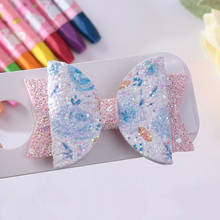 1pc Floral Glitter Peach Hair Bow Spring Color Sweet Hair Clip Girl Hairgrip Pin Princess Party Headdress Kids Hair Accessories 2024 - buy cheap