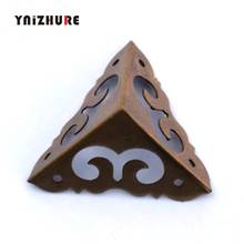 8pcs 30mmAntique Furniture Copper Corner Gusset Jewelry Box All Copper Three Angles Vintage Chinese Wrap Angle 2024 - buy cheap