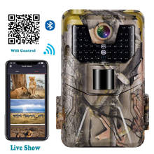 Wifi app controle bluetooth câmera trilha ao vivo mostrar câmeras de caça selvagem wifi900plus 36mp 2.7k visão noturna da vida selvagem cam 2024 - compre barato