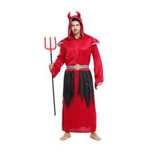 Disfraz de Diablo rojo para hombre adulto, disfraz de demonio, Satán, fiesta de Halloween, Purim, carnaval, mascarada, traje de Cosplay 2024 - compra barato