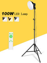 Soporte de luz de relleno CRI 90, kit de iluminación continua, accesorios de estudio fotográfico, 3000k-5500K, 220V, 100W 2024 - compra barato