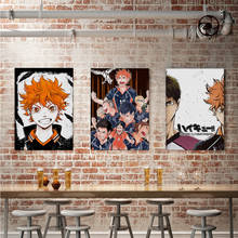WTQ-pintura en lienzo de una pieza para decoración del hogar, póster Retro de Haikyuu, Anime Manga, arte de pared, imagen para habitación 2024 - compra barato