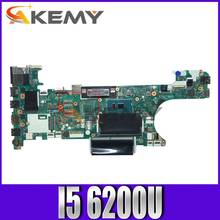 Akemy-NM-A931 CT470 para Lenovo Thinkpad T470, placa base FRU 01HW527 00UR437, CPU I5 6200U DDR4, 100%, prueba de trabajo 2024 - compra barato