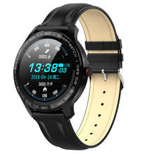 Мужские Смарт-часы L9, ЭКГ + PPG, пульсометр, кислородный трекер, Bluetooth, часы IP68, водонепроницаемые, деловые, умные часы VS L5 2024 - купить недорого