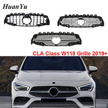 Rejilla de parachoques delantero GTR & Diamond para mercedes-benz W118, recambio de rejilla de carreras, clase CLA, CLA220, 2019 + 2024 - compra barato