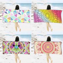 Geometric Print Beach Towels Quick-dry Soft Absorbent Gym Pool  Bath Towel For Body For Home Swim Shipping Microfiber Adult 2024 - buy cheap