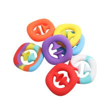 Silicone fidget toys Snap Hand Grab Antistress Toy Stress Relief Spinner Reliever For adults Calming simple dimple Party Favors 2024 - buy cheap