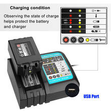 DC18RC Rapid Charger Replacement Power Tools Li-ion Charger 7.2V-18V for Makita Power Tool Battery DC18RA DC18RC with USB Port 2024 - buy cheap