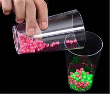 Color Bead Separation (with Cup) Magic Tricks Close Up Street Gimmick Prop Accessories Funny Two Tumblers Beads Separate Magie 2024 - buy cheap