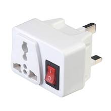 UK Universal Adapter Wall Socket Portable Extension Outlet Converter Plug Socket with On / Off Red Light Power Switch 2024 - buy cheap
