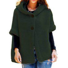 Women Knitted Hooded Cardigan Sweater 2020 Winter Autumn rose green Warm Loose Outwear Knitwear Coat pull femme nouveaute 2020 2024 - buy cheap