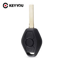 KEYYOU 10X 3 button UNCUT REMOTE KEY CASE SHELL For BMW 3 5 7 Series 325 325i 325ci 330 330i 325 325i 525 525i X5 X3 Z3 Z4 2024 - buy cheap