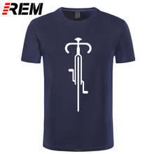 REM-Camiseta de ciclismo para hombre, camisa de manga corta con cuello redondo, de algodón, informal, creativa, novedad 2024 - compra barato