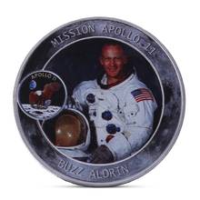 American Apollo Silver Plated Coin For The Earth to The Moon The First Step coins Souvenirs No10 2024 - buy cheap