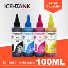 ICEHTANK Universal 100ml Dye Ink Refill Kit for Epson T0711 Stylus DX6050 DX7400 DX7450 DX8400 DX8450 DX9400 Printer Cartridge 2024 - buy cheap