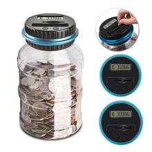 2.5L Piggy Bank Counter Coin Electronic Digital LCD Counting Coin Saving Money Box Jar Coins Storage Box for USD EURO GBP Money 2024 - buy cheap
