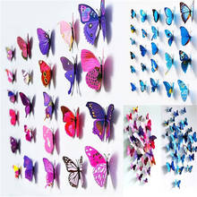 12pcs 3D Butterfly Wall Stickers Decal Wall Art Room Party Wedding Decor Home Deco Wall Sticker for Kids Room 6zsh775 2024 - buy cheap