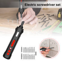 Cordless Screwdriver Mini Electric Screwdriver Electric Drill with LED Light + 19pcs Screwdriver Bits 2024 - buy cheap