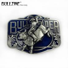 Bullzine wholesale zinc alloy retro western bull rider belt buckle FP-02647 luxurious cowboy jeans gift belt buckle 2024 - buy cheap