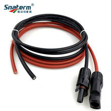 2 pcs/lot free shipping SOLAR wire Extension Black+red 2.5mm2 4mm2 6mm2 Cable with Male and Female Connector cable Harness