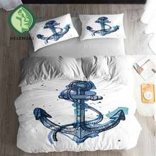 HELENGILI 3D Bedding Set Anchor Print Duvet Cover Set Lifelike Bedclothes with Pillowcase Bed Set Home Textiles #CMYH09 2024 - buy cheap