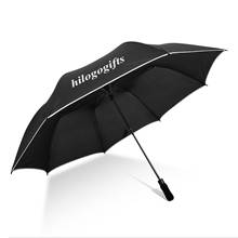 Logo impirnted Large size golf umbrella Strong Wind Resistant 2 Folding Automatic business men Umbrella custom with your brand 2024 - buy cheap