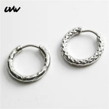 UVW409 2 шт трендовые мужские и женские круглые серьги-кольца из нержавеющей стали модные корейские серьги для пирсинга в стиле бохо Ювелирные изделия Серьги Brincos 2024 - купить недорого