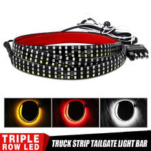 Truck Tailgate LED Light Bar 48 Inch 60 Inch Triple Row 6-Funtions Universal Reverse Brake Tail Signal Lamp Tail Strip Light 12V 2024 - buy cheap