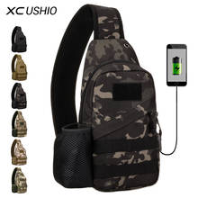 Xc-bolsa de peito usemo-sacola militar, tática, usb, para atividades ao ar livre, escalada, caminhada, caça, trekking, acampamento 2024 - compre barato