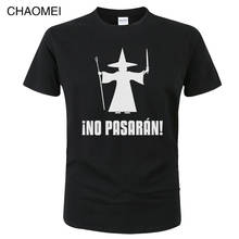 Camiseta sin Pasaran Anti Wizard para hombres y mujeres, camisa con estampado 2019 de algodón, Tops estampados geniales, camisa de manga corta C44 de verano 2024 - compra barato