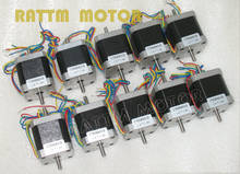 2019 New Arrival Real Hybrid 2 Ce Iso Rohs Ul 10pcs Nema17 Cnc Stepper Motor (dual Shaft) 78 Oz-in/48mm Stepping Motor/1.8a 2024 - buy cheap