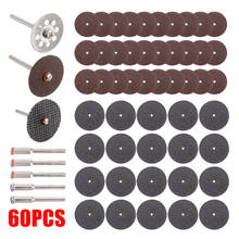 60Pcs/Set Mini Diamond Cutting Discs Wheel Drill Bit For Rotary Tool Grinding Wheel Circular Saw Blade Abrasive Diamond Disc 2024 - buy cheap