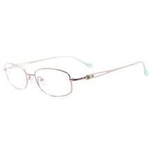Montura de gafas de Metal medio para mujer, montura de gafas de montura completa colorida para gafas de prescripción multifocales 2024 - compra barato