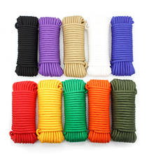 10m 2/3/4/6mm Colored Nylon Rope Outdoor Windproof Clothesline Rope Retractable Travel Washing Line DIY Bracelet Accessories 2024 - buy cheap