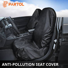 Partol Universal Car Seat Covers Dust Anti-dirty Auto Seat Protector Front Automobile Seat Chair Cover Cushion with Storage Bag 2024 - buy cheap