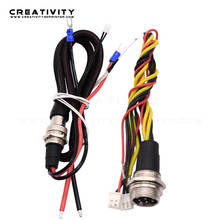 Creativity 3D Printer Parts Upgraded Heated Bed Wire 2 Pin for Creality CR10 Attach Aviation Joint Connector Hot Bed Cable 2024 - buy cheap