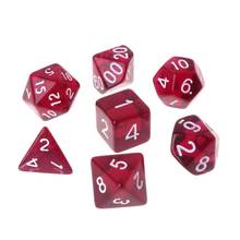 7pcs/set Polyhedral Multi Sided Dice D4-D20 Dungeons&Dragon D&D RPG Poly Game 2024 - buy cheap