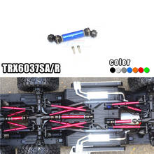 Peças de carro rc 1/10 x trx6 g63, atualização de aço endurecido + junta de liga de alumínio cvd, eixo de acionamento traseiro 6x6 2024 - compre barato