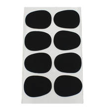 Almofadas adesivas para saxofone, 8 peças, silicone tenor saxofone pedaços de almofadas 0.3mm preto, protetor de bocal 2024 - compre barato