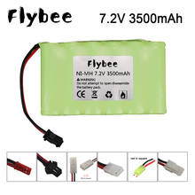 7.2V 3000mah 3500mah rechargeable NI-MH AA battery for RC electric toy car truck Racing car Replace battery SM/JST/Tamiya/EL-2P 2024 - buy cheap