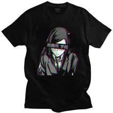 Escola prisão olhos glitch triste tshirt men manga curta impresso t camisa anime japonês manga camiseta de algodão topos mercadoria 2024 - compre barato