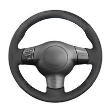 Black Synthetic Suede Steering Wheel Cover for Toyota Corolla RAV4 Caldina Wish Scion tC xA xB 2003 2004 2005 2006-2008 2009 2024 - buy cheap