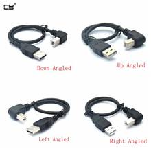 new 90 degree angle 3ft USB 2.0 A to usb2.0 B CABLE for printer scanners cable cord for hp canon EPSON brother printer 2024 - buy cheap